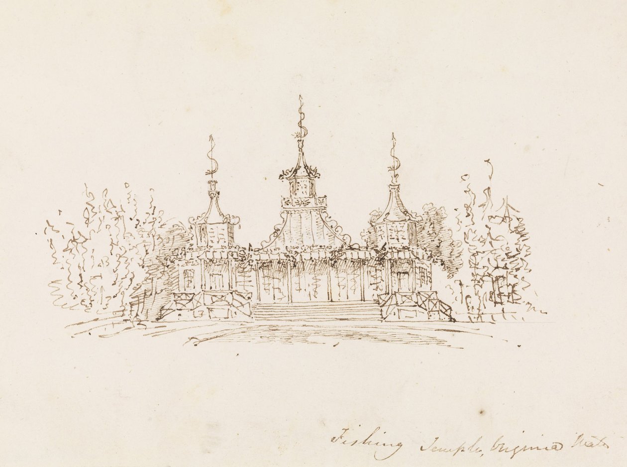 O templo de pesca, Virginia Water de Frederick Crace