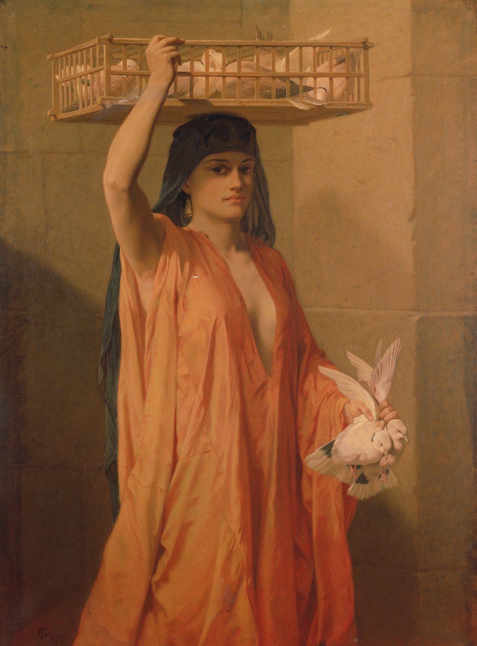 Um vendedor de pombas de Frederick Goodall