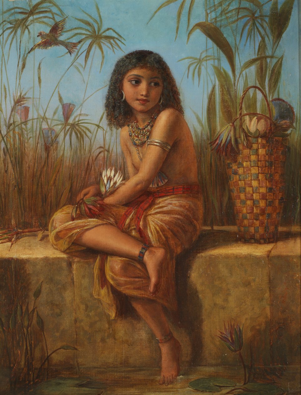 Uma menina de flor egípcia de Frederick Goodall