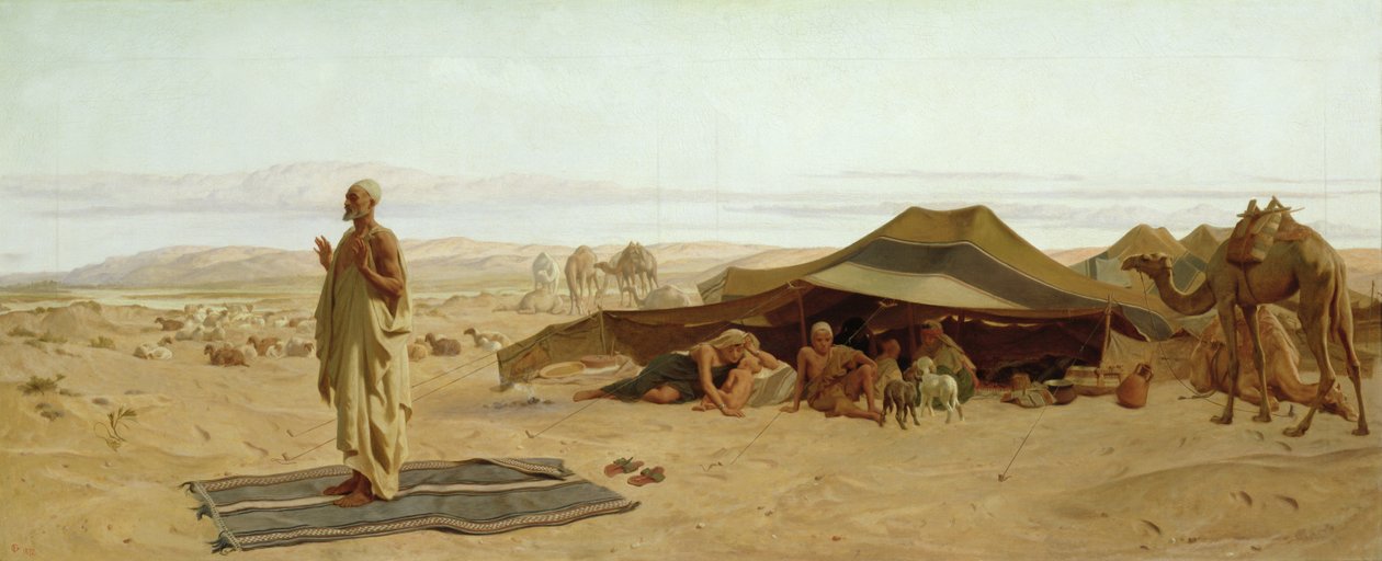 Oração da tarde no oeste, 1872 de Frederick Goodall