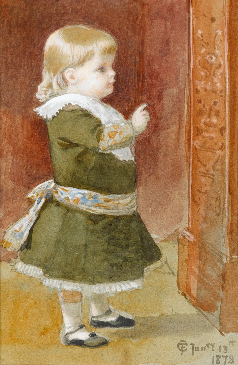 Frederica, 1878 (wc no papel) de Frederick Goodall