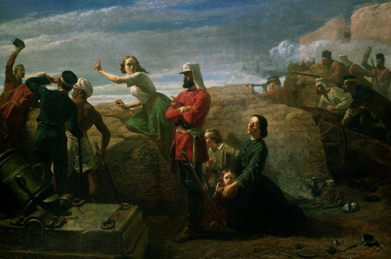 O Sonho de Jessie (O Alívio de Lucknow), 1858 de Frederick Goodall
