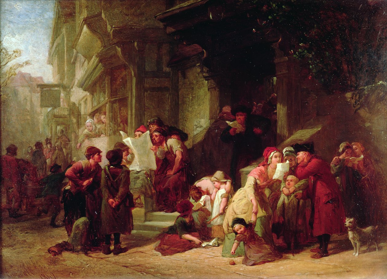The Village Post Office de Frederick Goodall