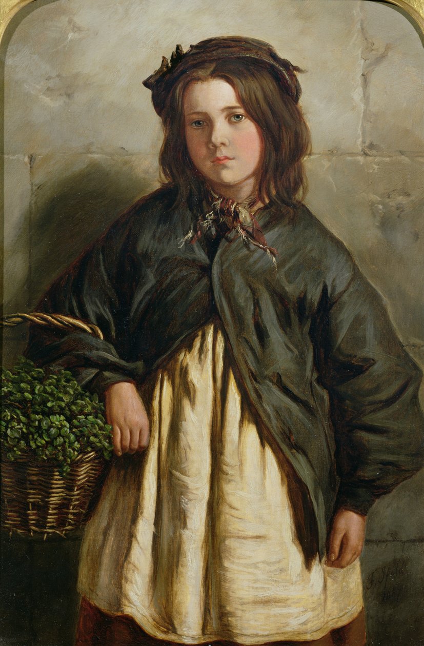 Garota de Agrião, 1867 de Frederick Ifold