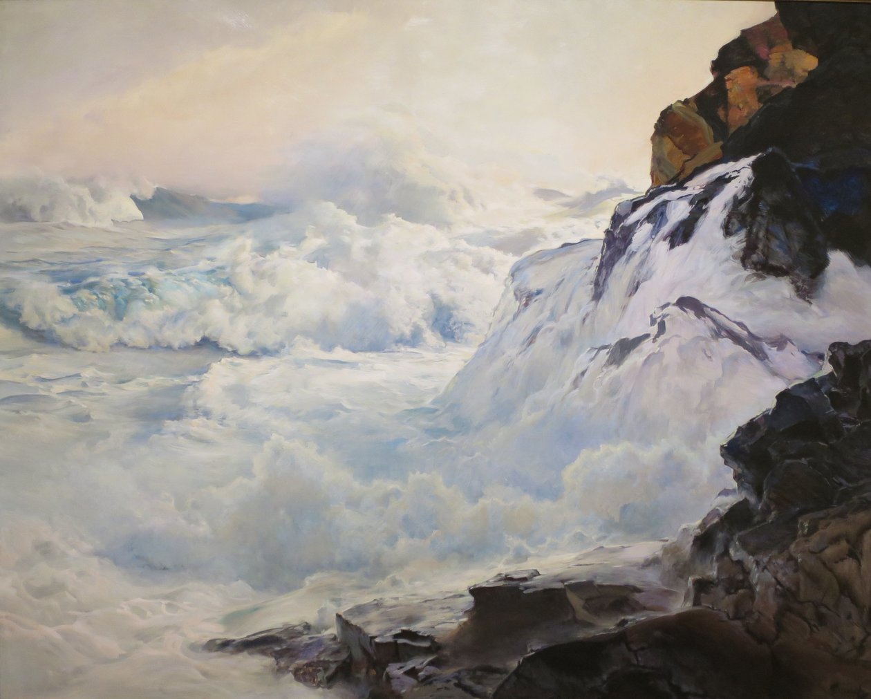 Sufocando Surf de Frederick Judd Waugh