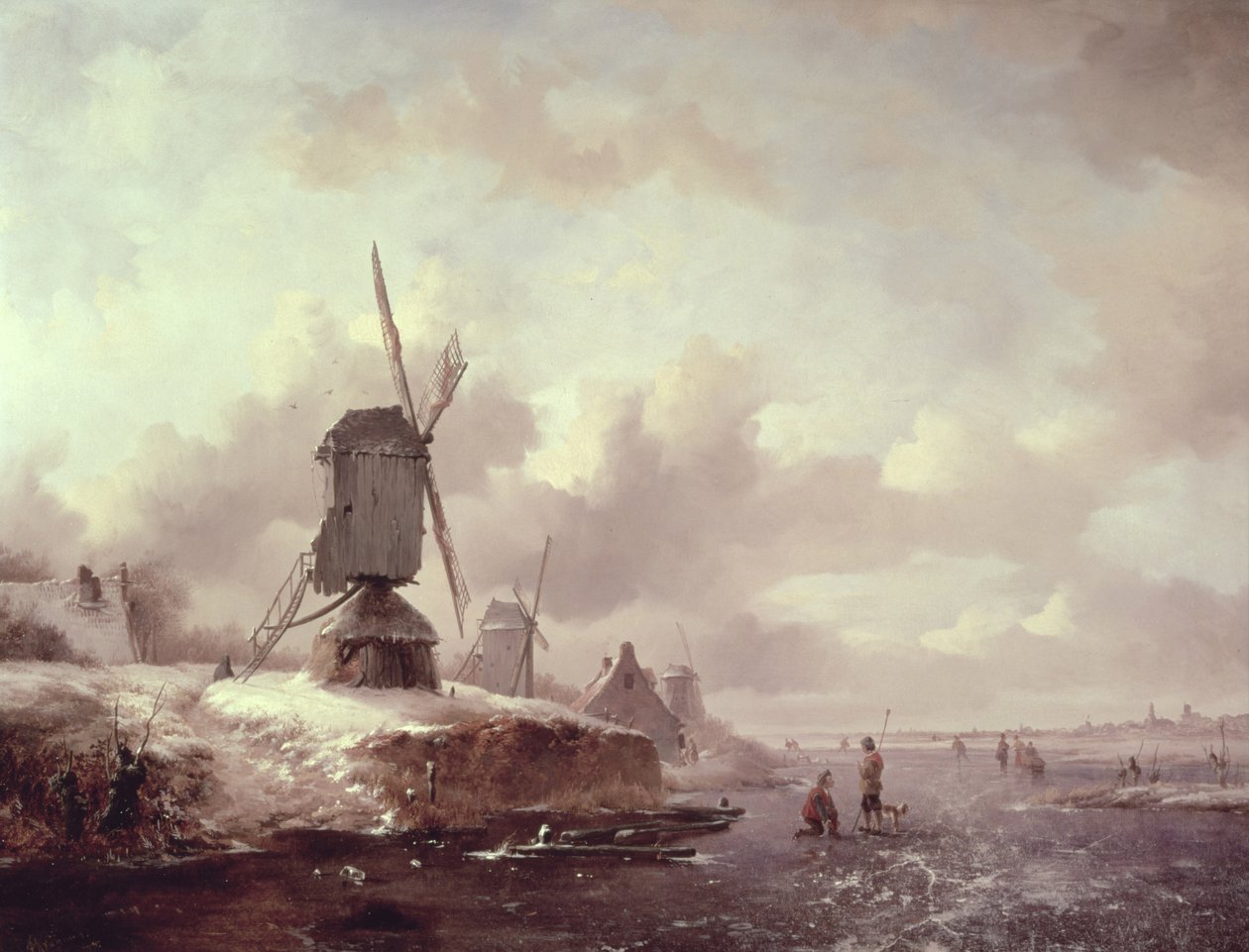 Paisagem de inverno de Frederick Marianus Kruseman