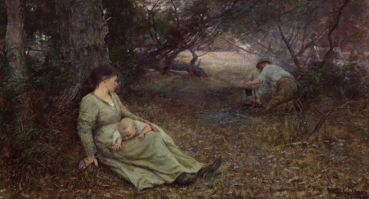 Na faixa do wallaby de Frederick McCubbin