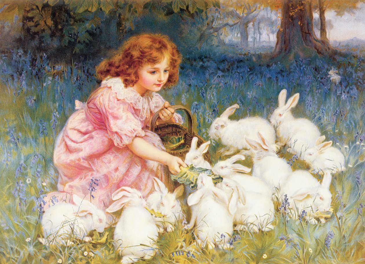 Alimentando os Coelhos de Frederick Morgan