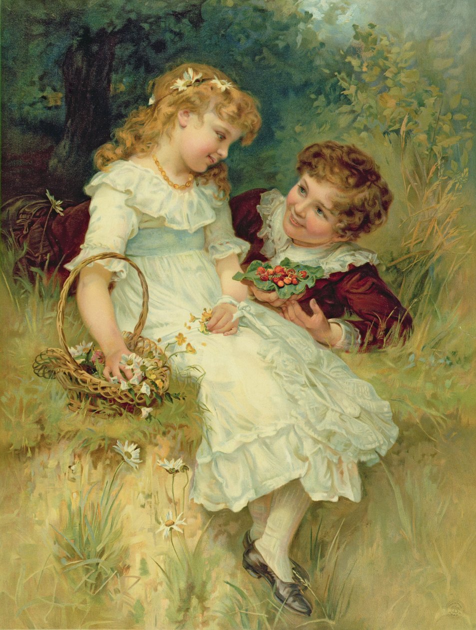 Namorados, do anuário das peras, 1905 de Frederick Morgan