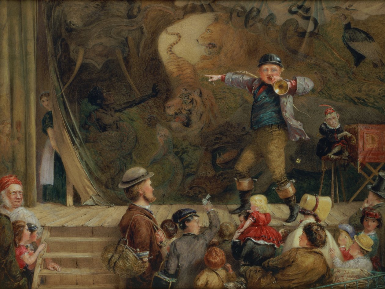 O Menagerie Viajando, 1872 (wc) de Frederick Piercy