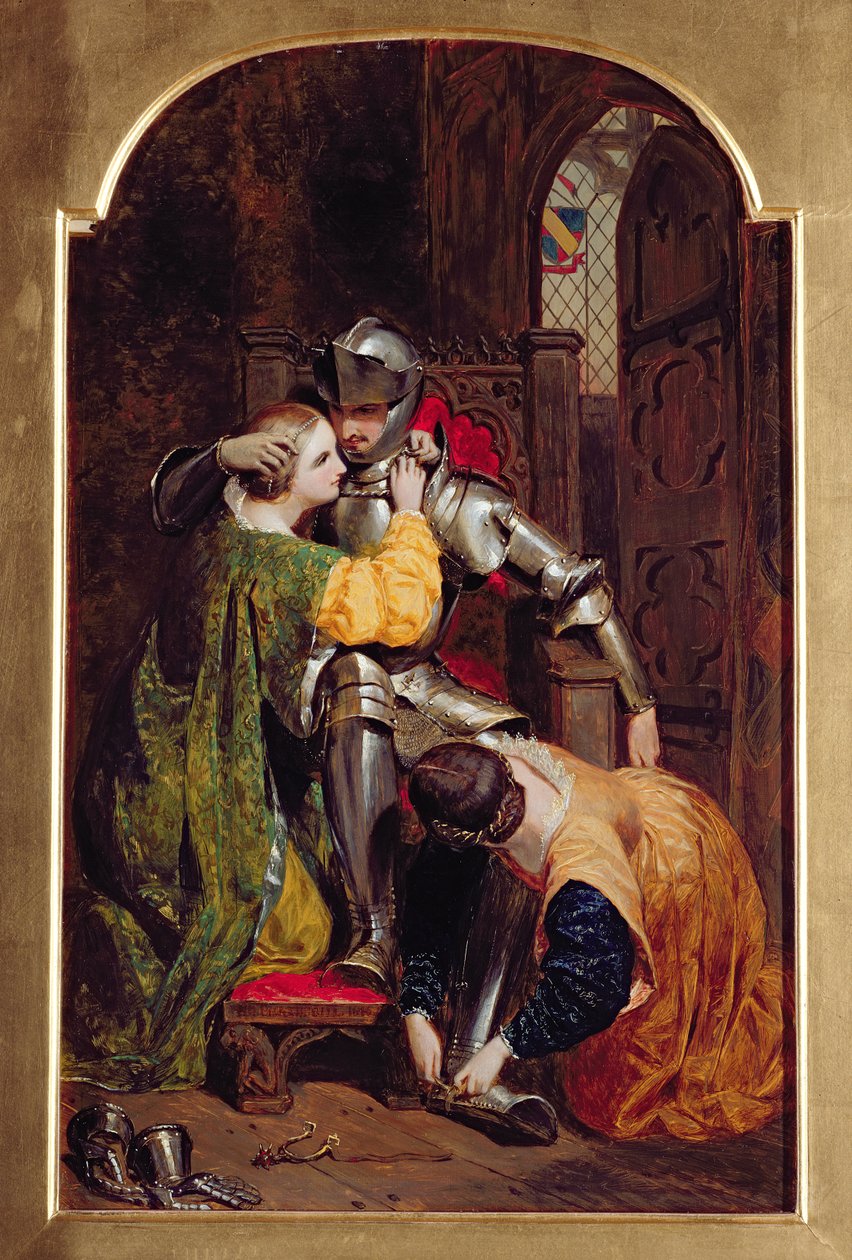O Retorno do Cavaleiro (O Retorno do Cruzado), 1846 de Frederick Richard Pickersgill