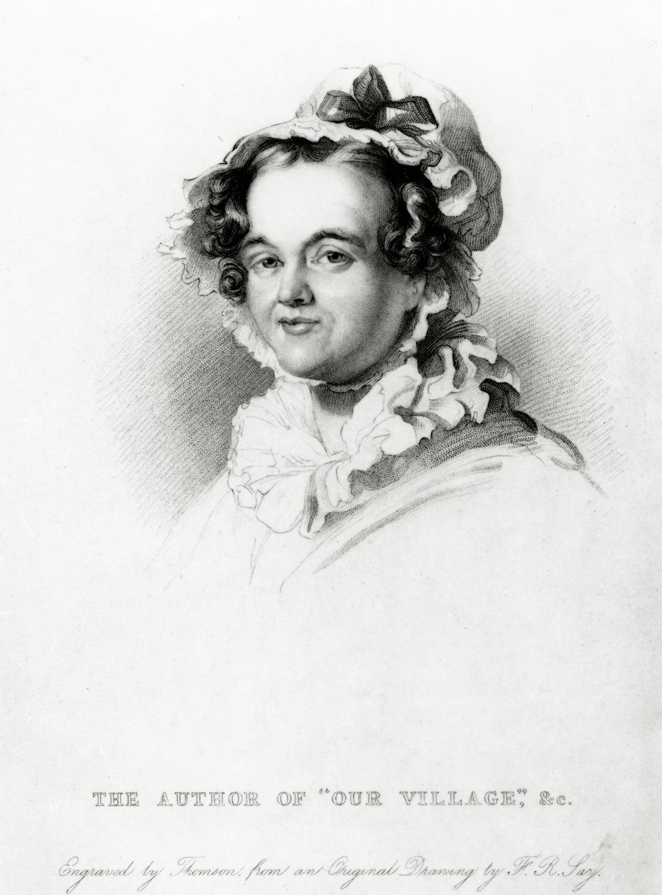 Mary Russell Mitford, gravado por Thomson de Frederick Richard Say