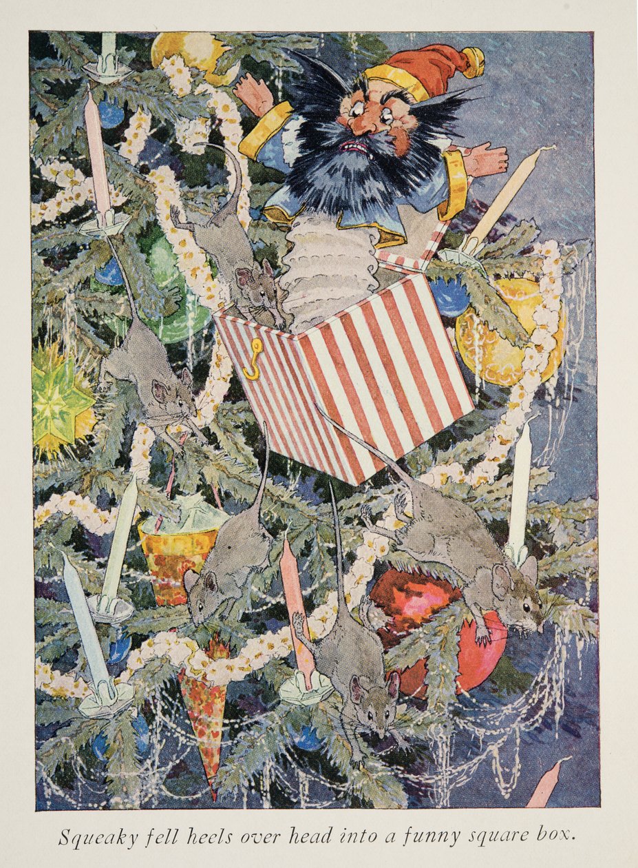 Ilustração de uma visita ao terreno do Papai Noel de Frederick Richardson