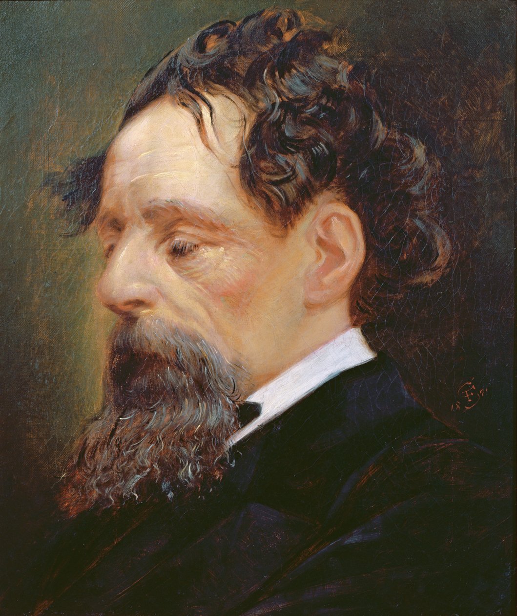 Retrato de Charles Dickens (1812-1870) 1871 de Frederick Sargent