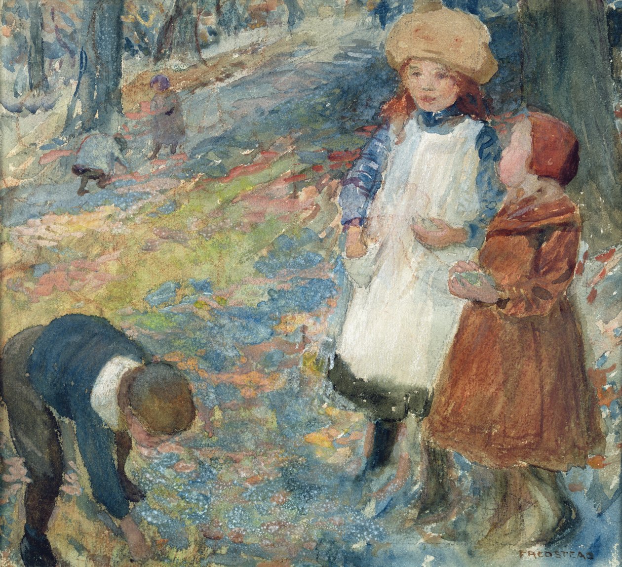Crianças na madeira de Frederick Stead