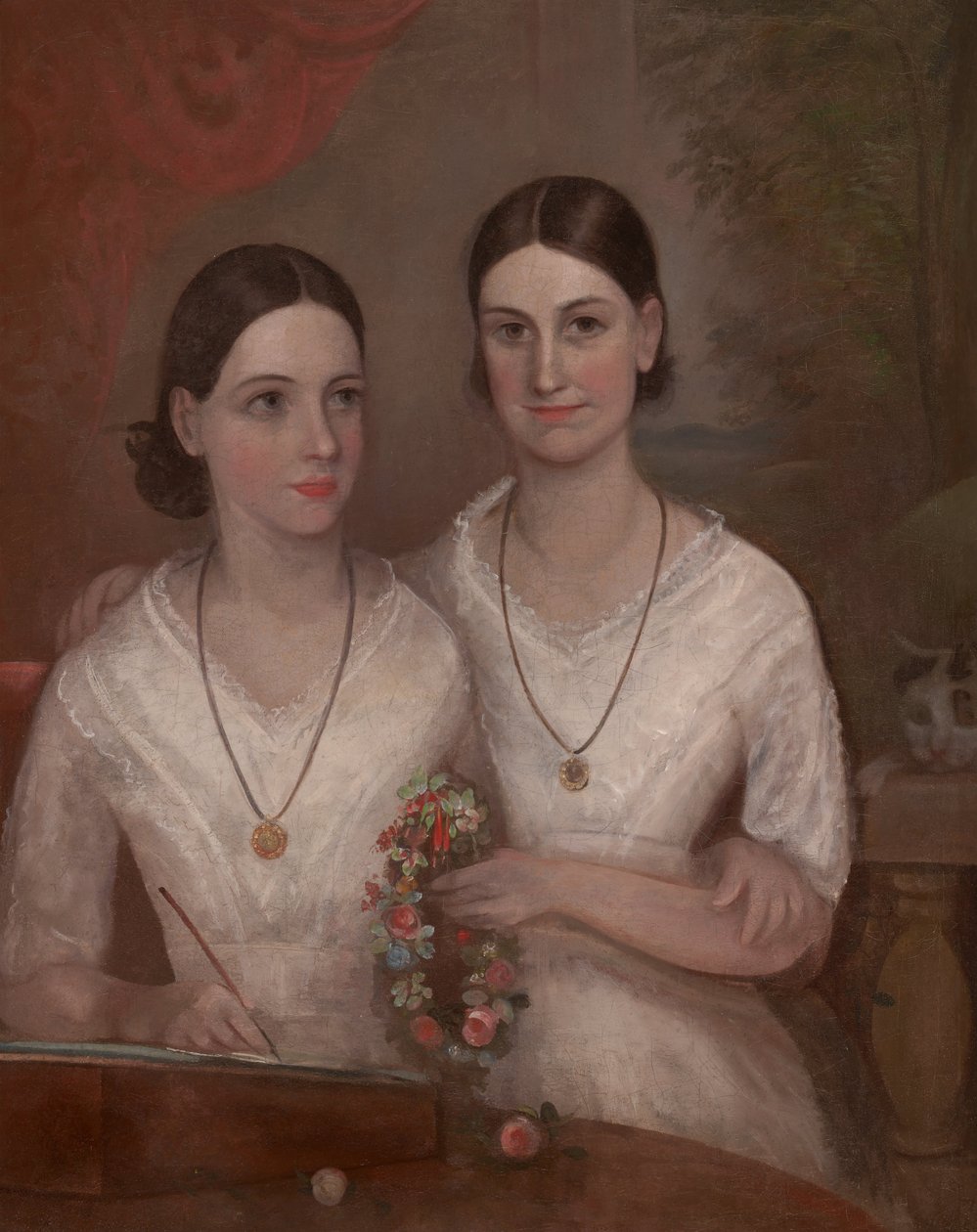 Miss Isabella e Fanny, filhas do reverendo William Browne de Frederick Strange