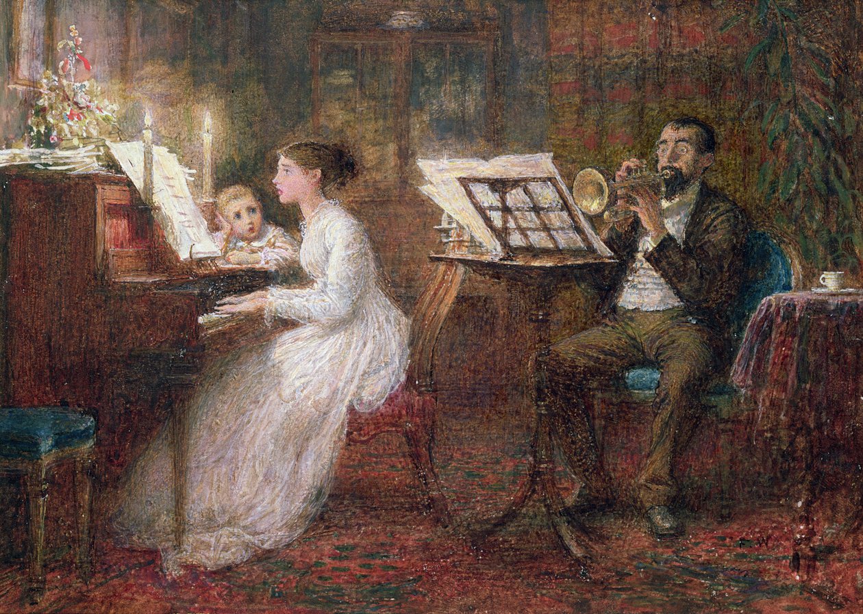 A lição de música de Frederick Walker