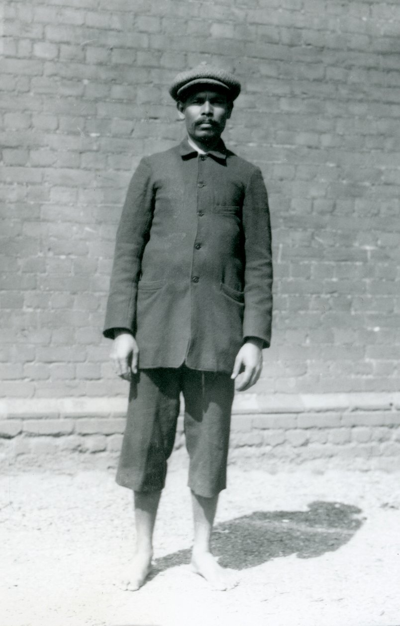 Retrato de Syed Ali, Zoológico de Londres, em junho de 1926 (foto bw) de Frederick William Bond