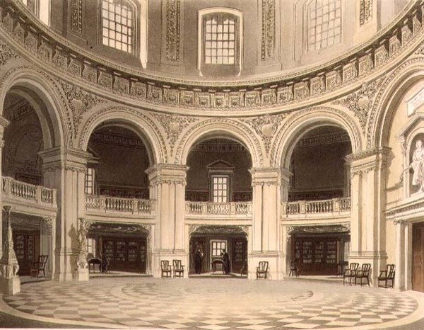A Cúpula na Biblioteca Radcliffe, ilustração da 