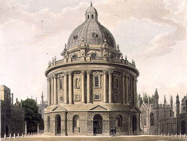 A Biblioteca Radcliffe, ilustração da 
