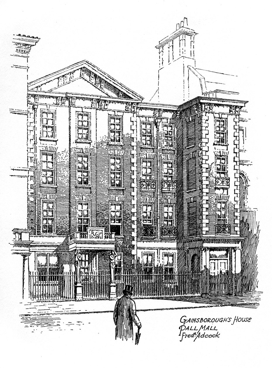 Casa Gainsboroughs, Pall Mall, Londres, 1912 de Frederick Adcock