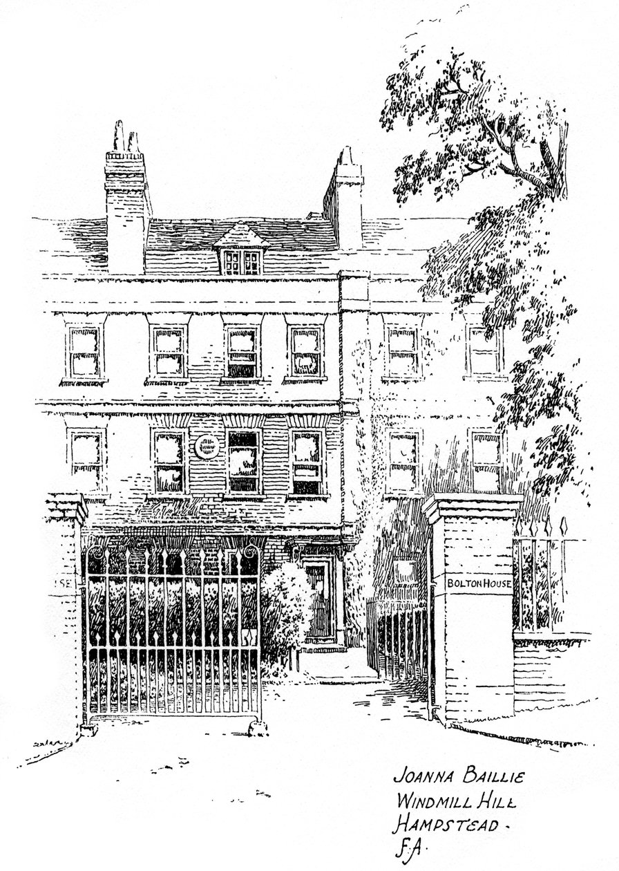 Casa de Joanna Baillies, Windmill Hill, Hampstead, Londres, 1912 de Frederick Adcock