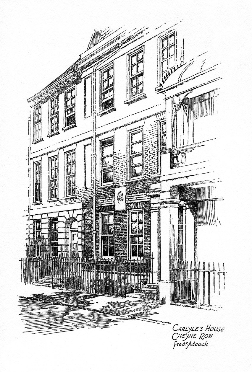 Casa de Thomas Carlyles, 24 Cheyne Row, Chelsea, Londres, 1912. de Frederick Adcock