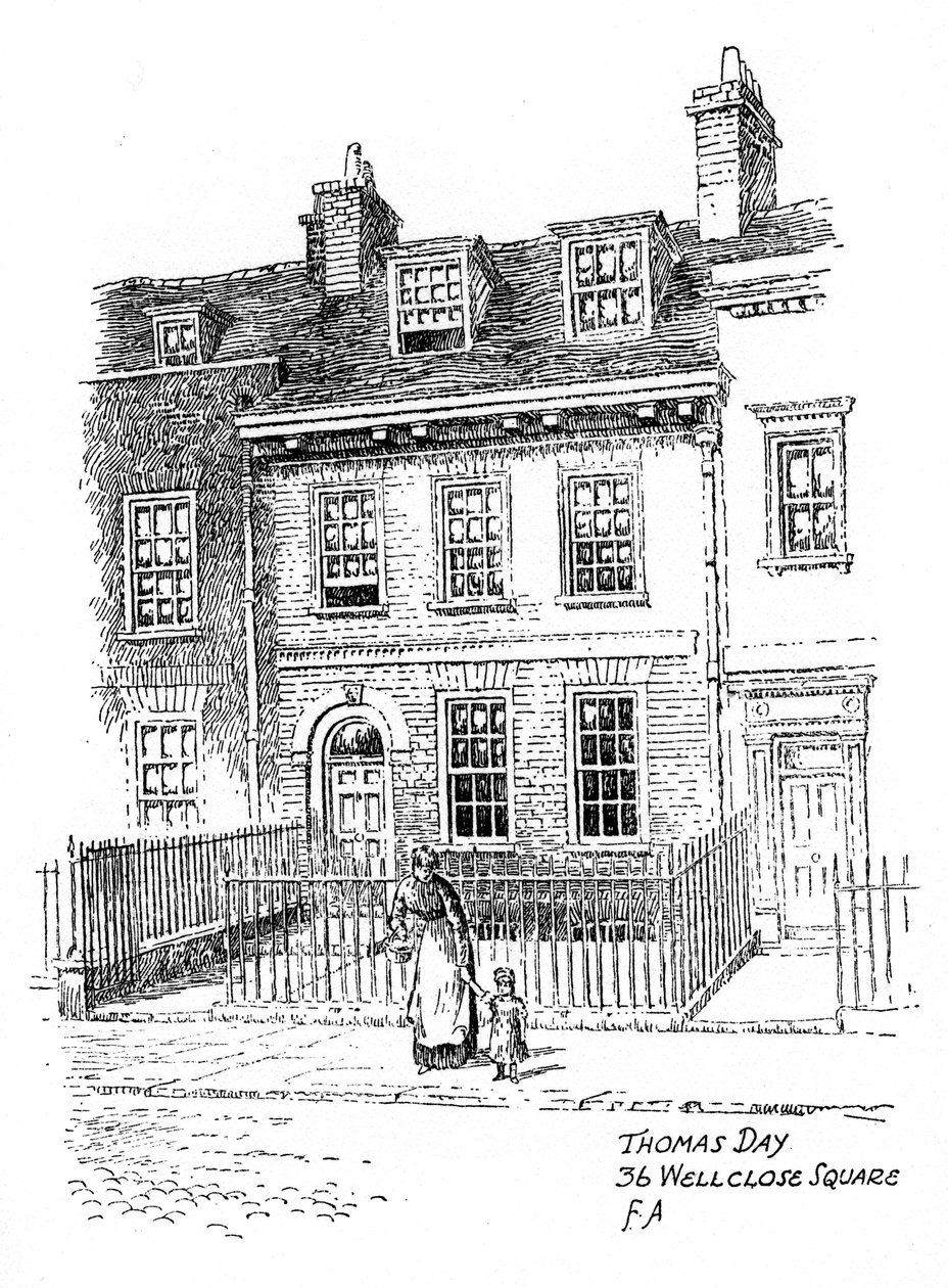 Casa de Thomas Days, 36 Wellclose Square, Whitechapel, Londres, 1912. de Frederick Adcock