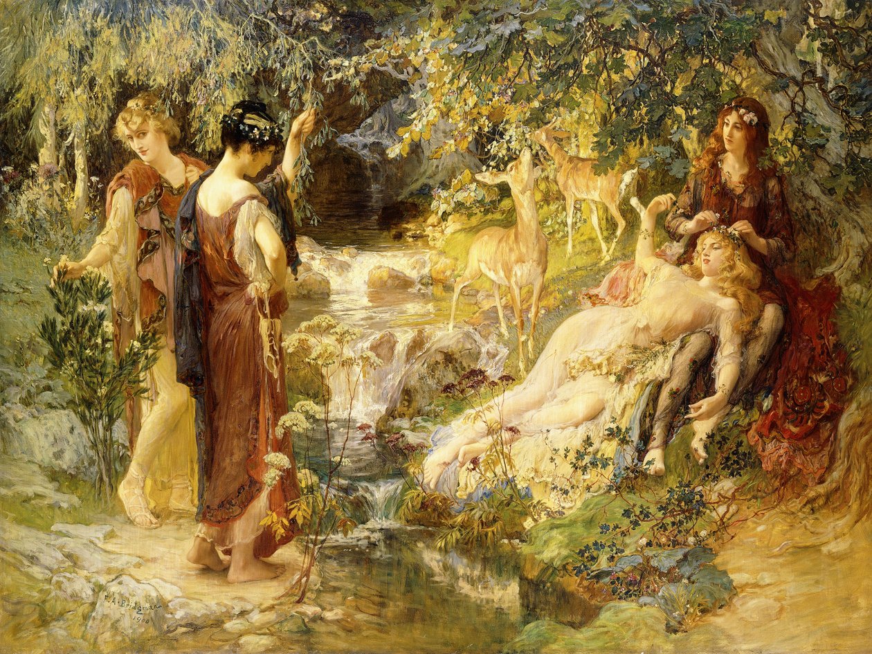 Uma Madeira Secreta, 1900 de Frederick Arthur Bridgman