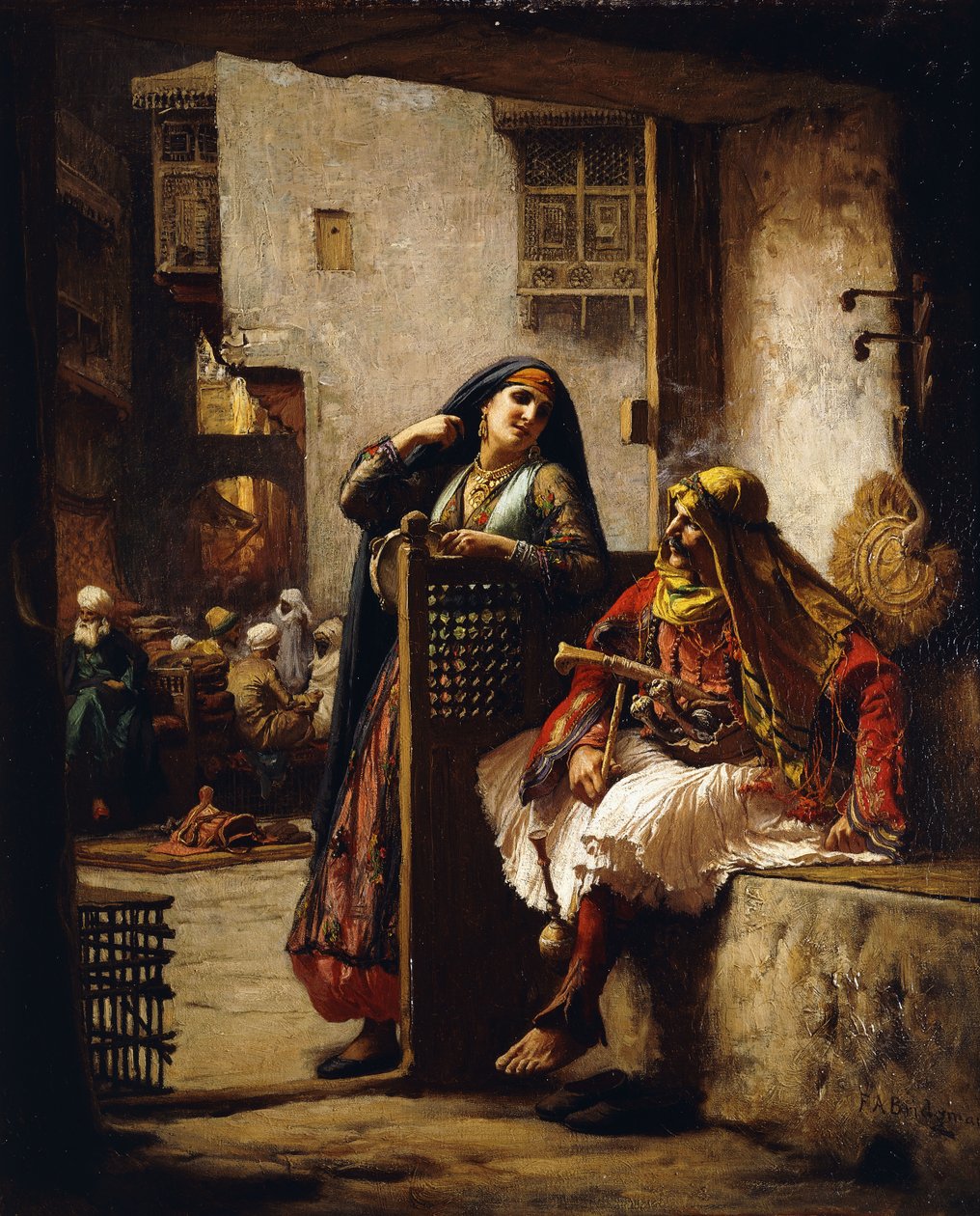 Uma visita do chefe, de Frederick Arthur Bridgman