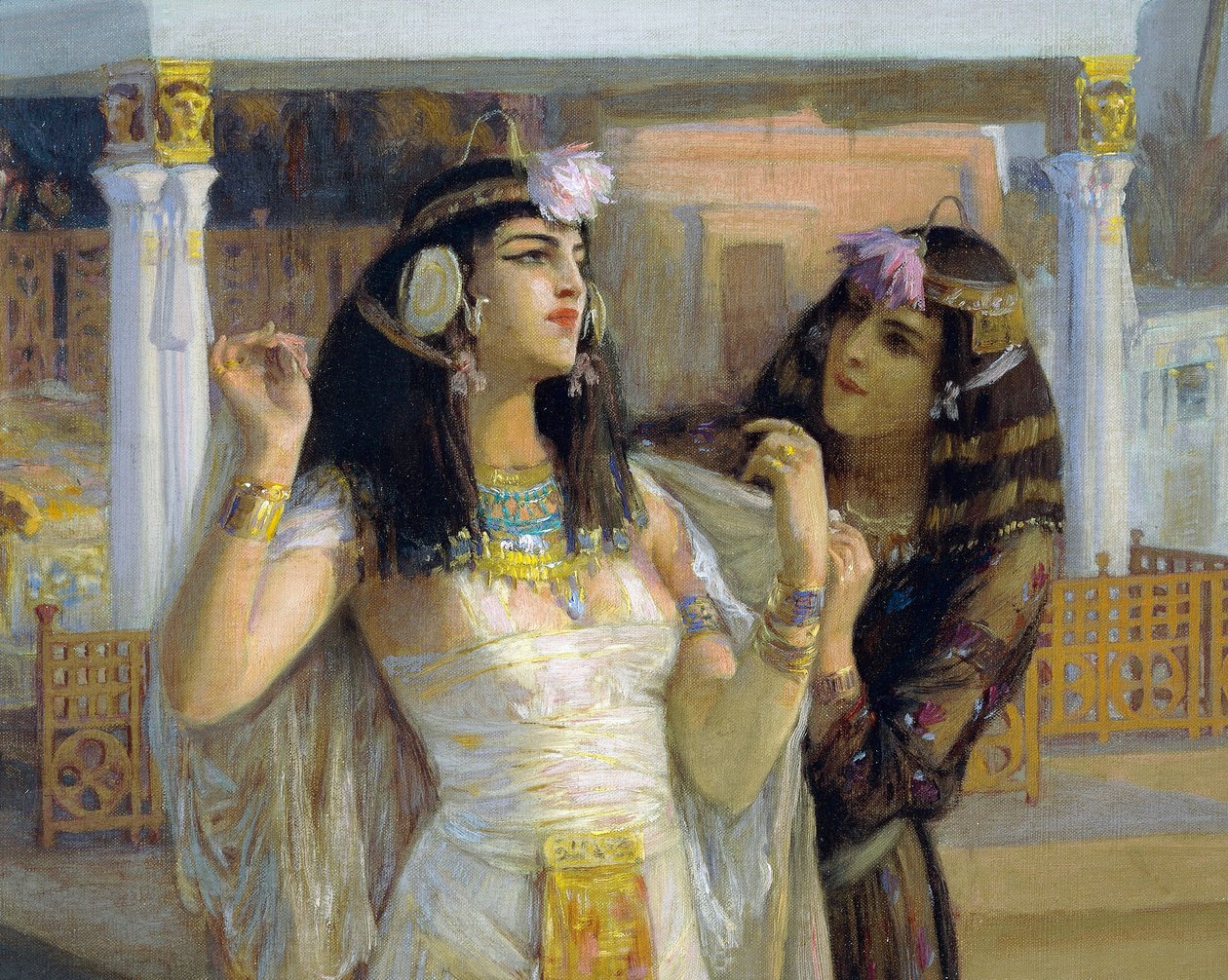 Cleópatra em terraços de Philae de Frederick Arthur Bridgman