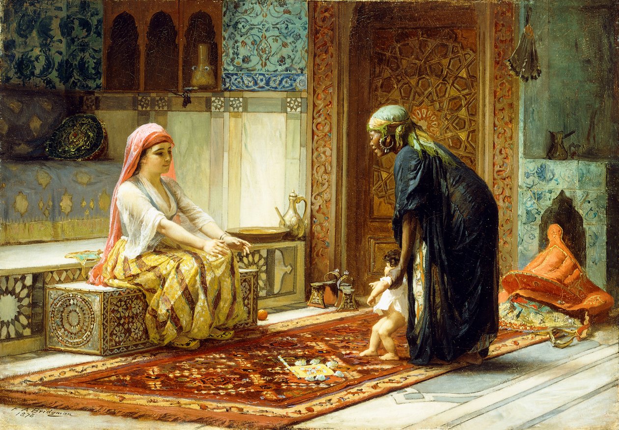 Os Primeiros Passos, 1878 de Frederick Arthur Bridgman
