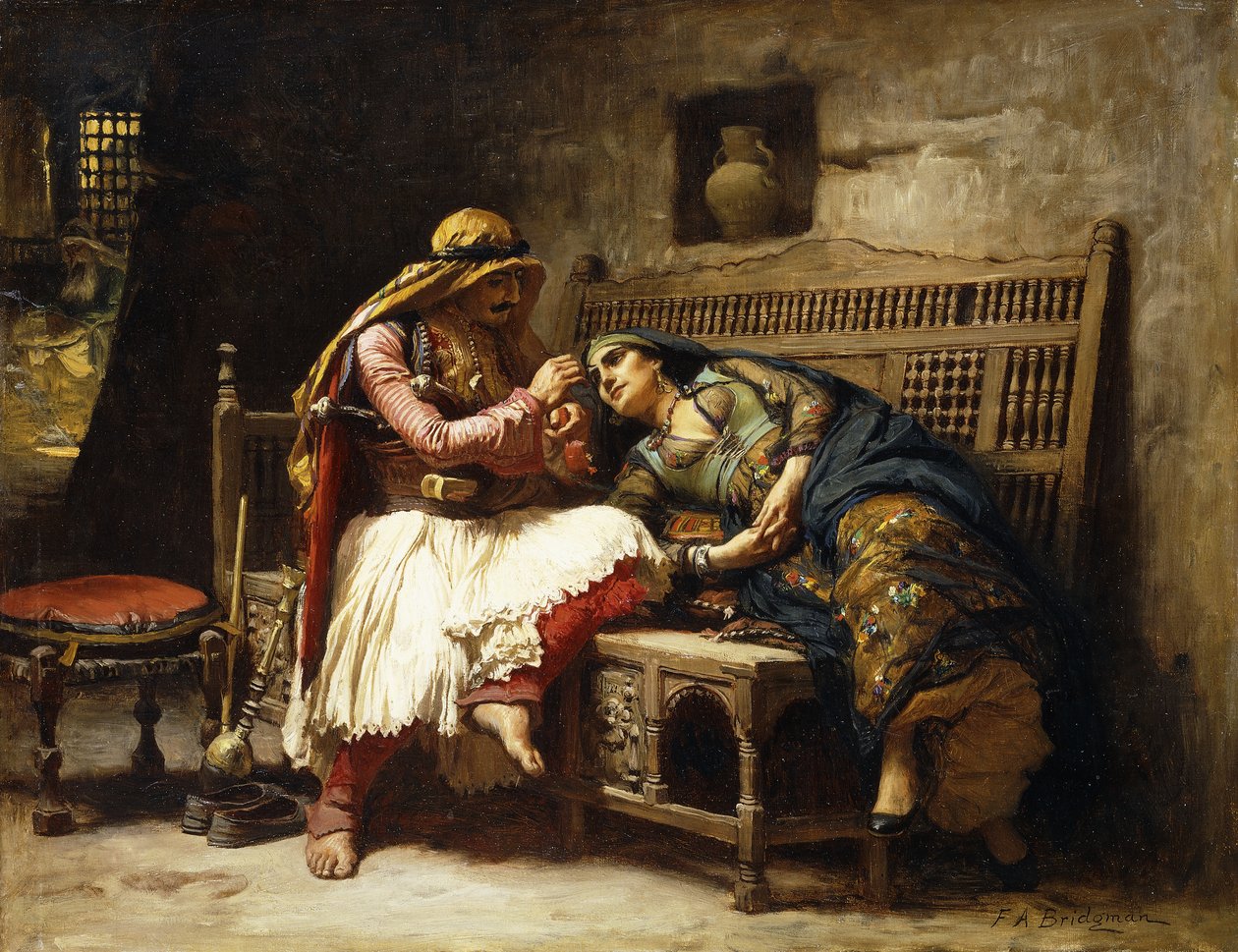 A rainha dos bandidos, de Frederick Arthur Bridgman