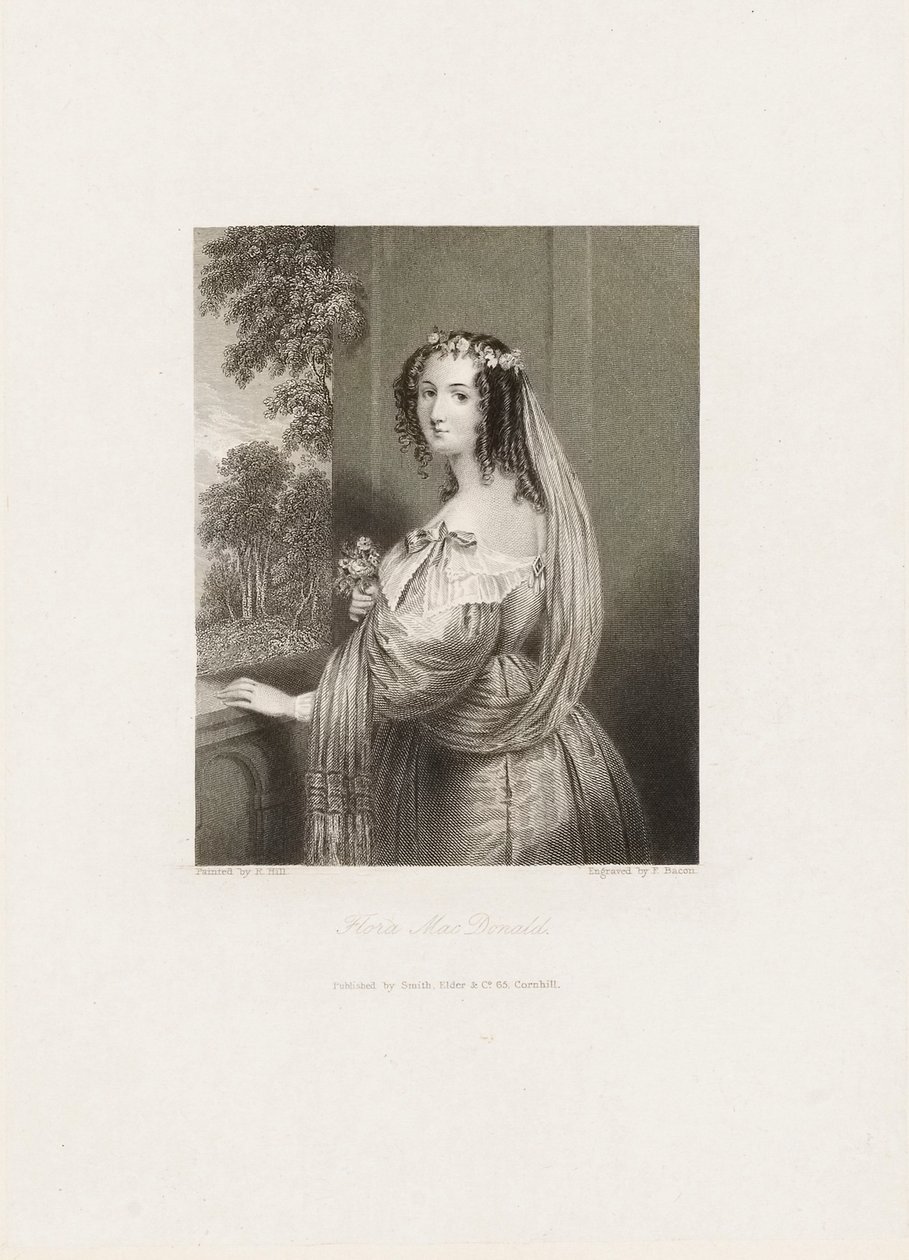 Flora MacDonald, c.1850 (gravura) de Frederick Bacon