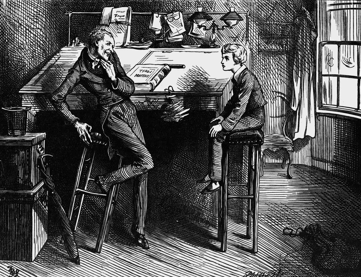 O romance &39;David de Charles Dickens de Frederick Barnard