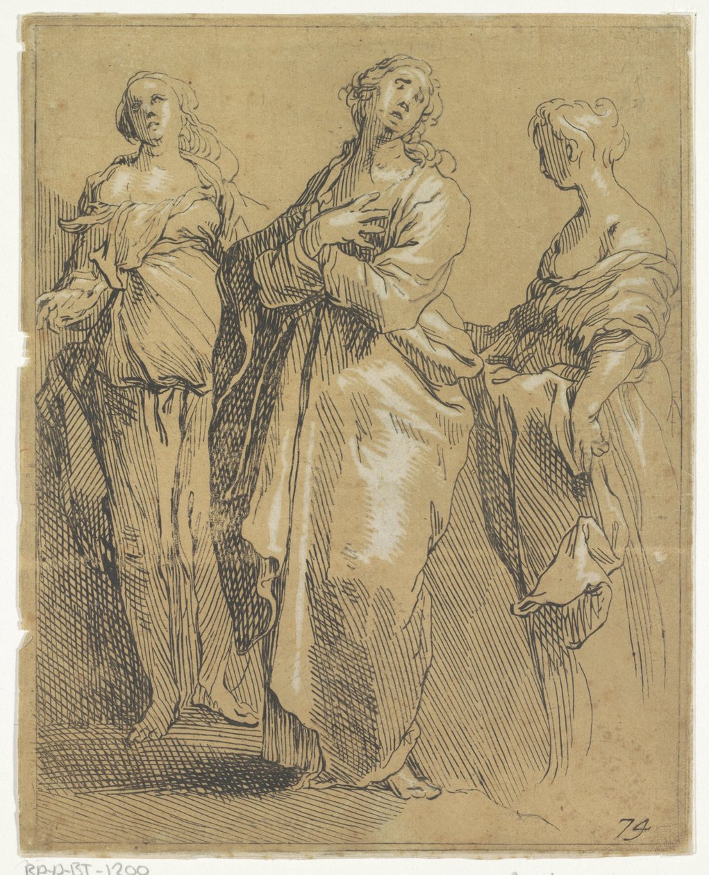Três figuras permanentes de Frederick Bloemaert
