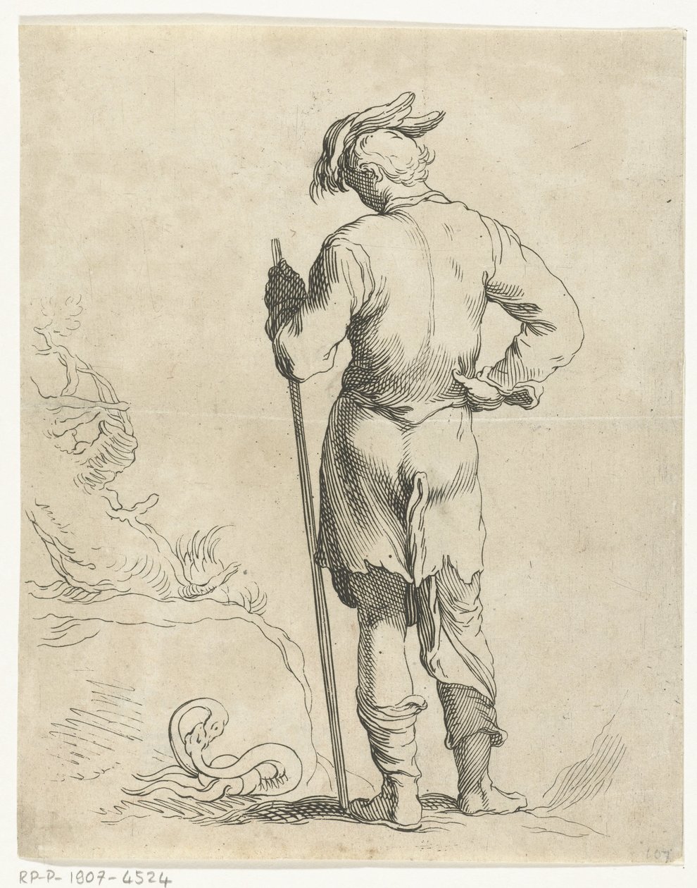 homem de pé Livro de desenho de Abraham Bloemaert (título da série) de Frederick Bloemaert