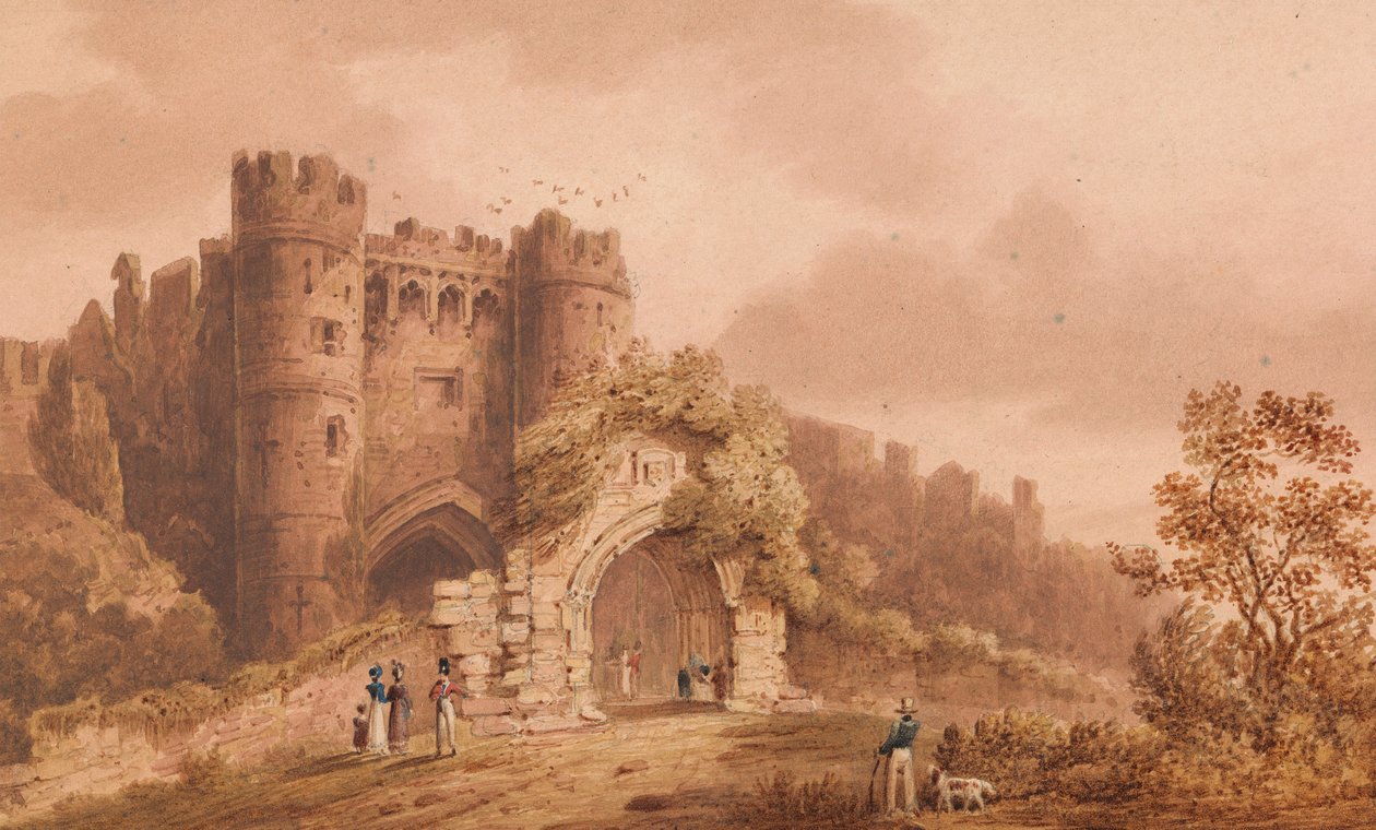 Castelo de Carisbrook, Ilha de Wight de Frederick Calvert