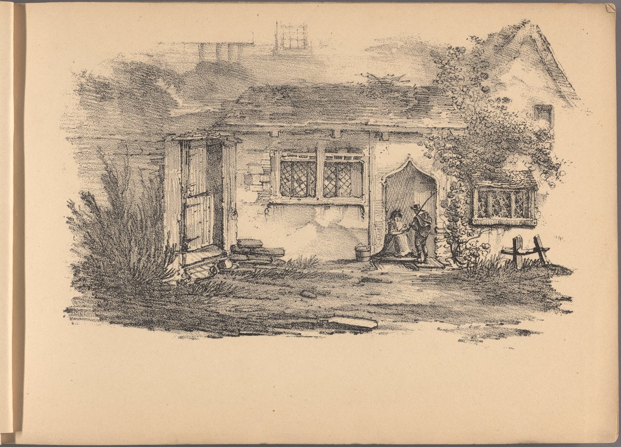 Um dos Sessenta Esboços da Série A de Casas de Campo. Londres, 1825. de Frederick Calvert