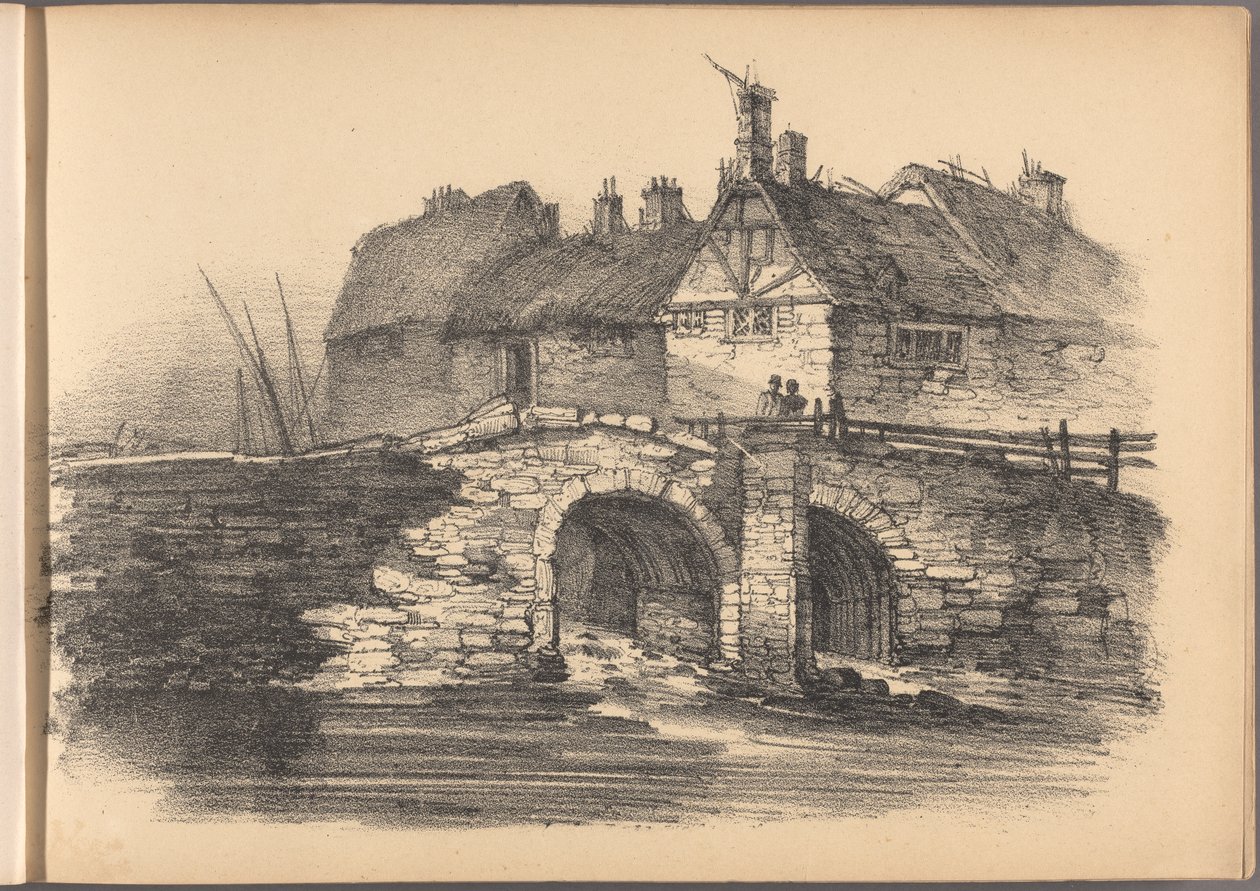 Um dos Sessenta Esboços da Série A de Casas de Campo. Londres, 1825. de Frederick Calvert