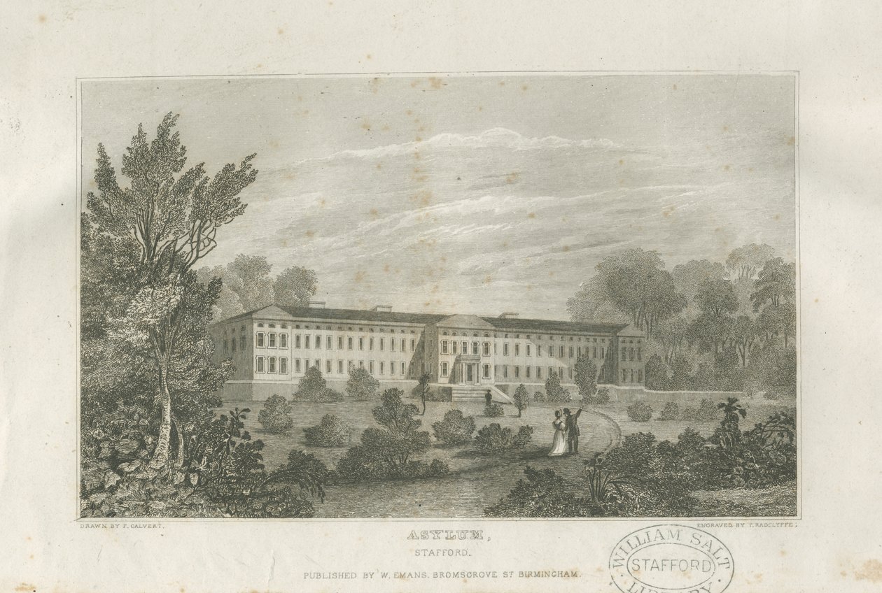 Stafford - Asilo: gravura, nº [c 1830] de Frederick Calvert