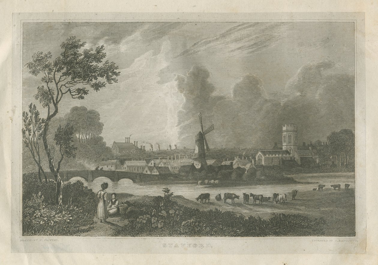 Stafford - Sudoeste Vista: gravura, nº [c 1830] de Frederick Calvert