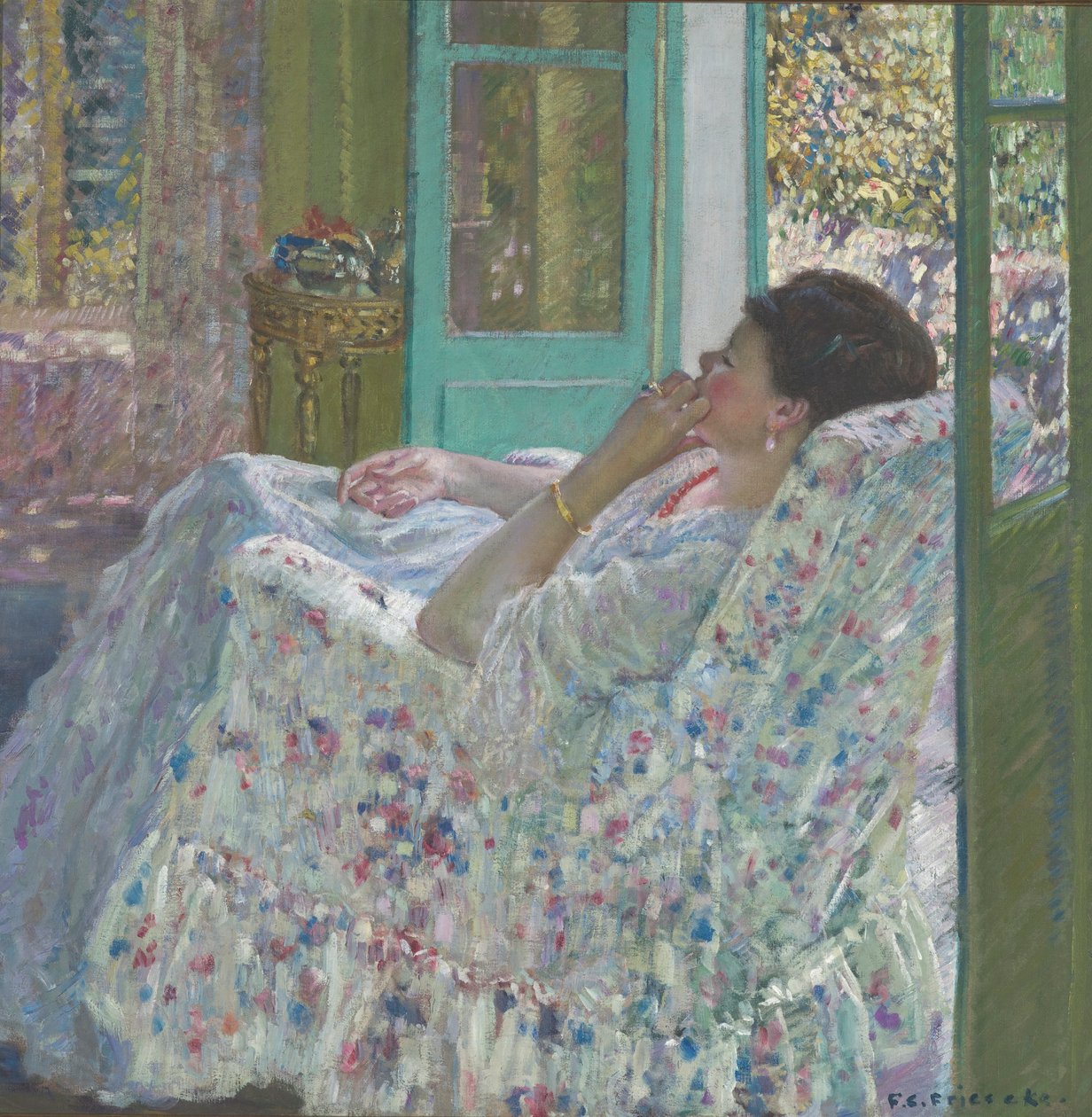 Tarde - Sala Amarela de Frederick Carl Frieseke