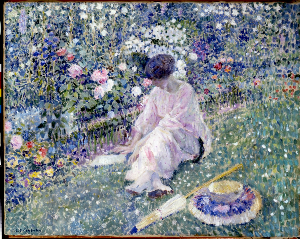 Jardim em junho de Frederick Carl Frieseke