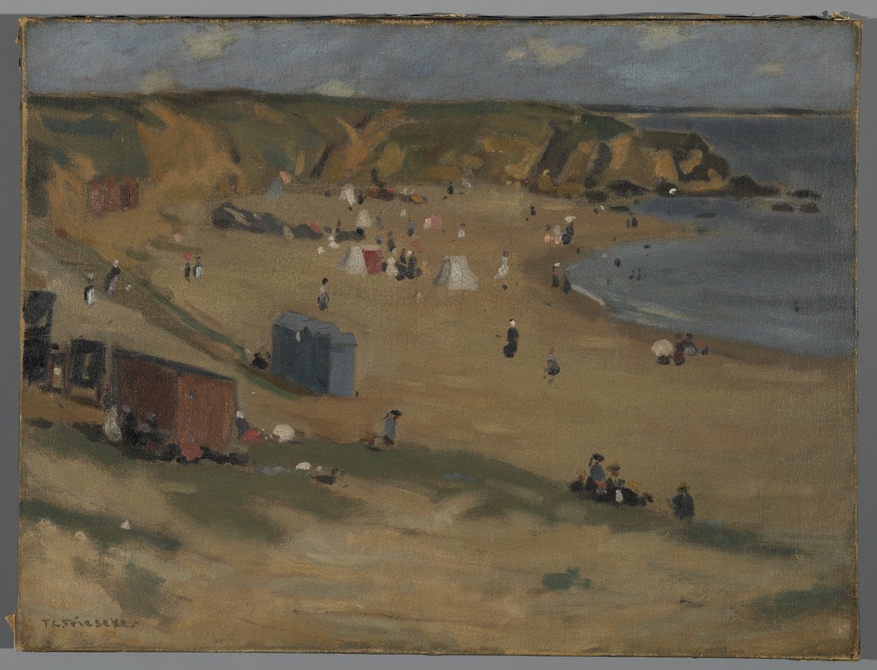 Paisagem de Le Pouldu, c.1901 de Frederick Carl Frieseke