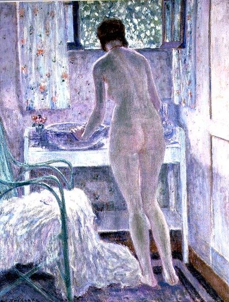 Retrete matinal (óleo sobre tela) de Frederick Carl Frieseke