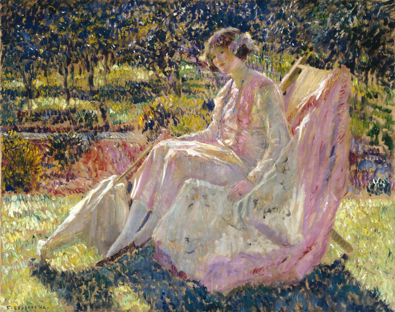 Banho de sol, c.1913 de Frederick Carl Frieseke