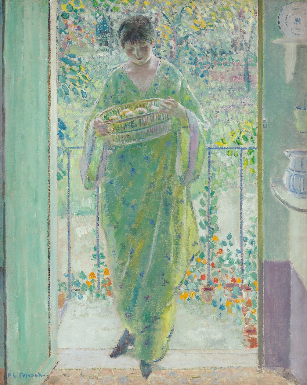 A porta da cozinha de Frederick Carl Frieseke