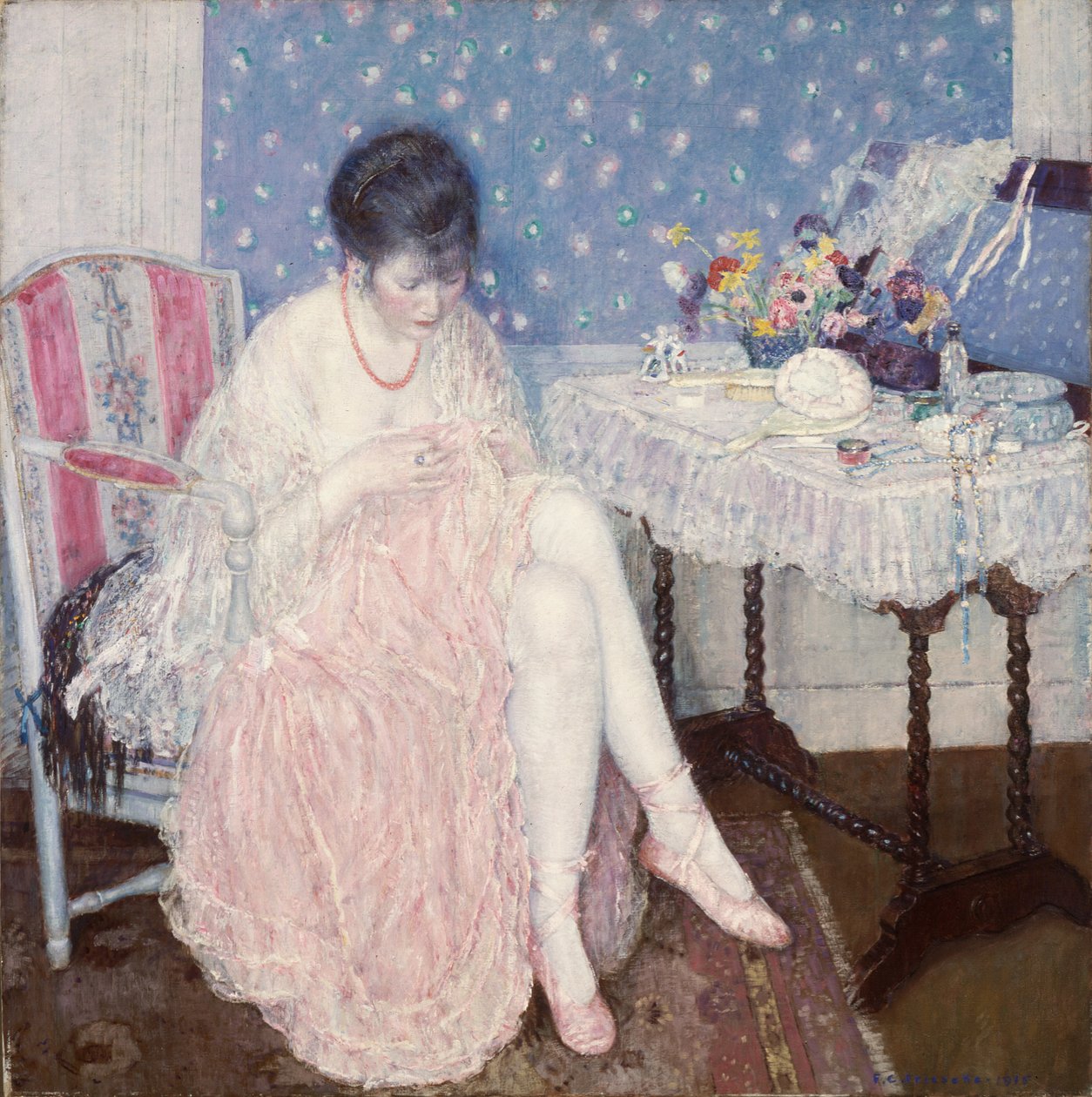 Lingerie rasgada de Frederick Carl Frieseke
