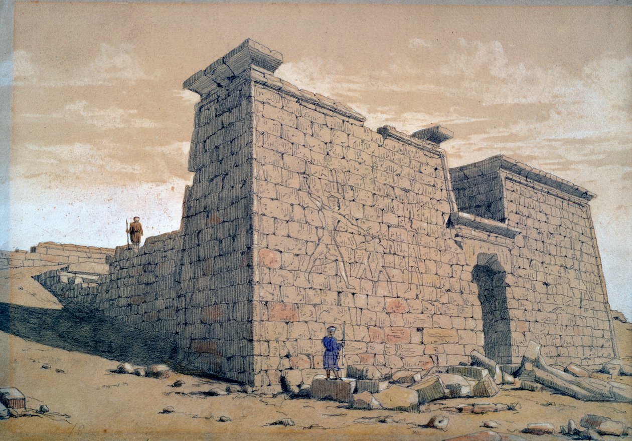 Templo, Nubia, Egito, 1824 de Frederick Catherwood